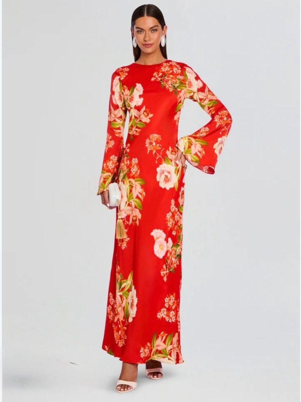 Hemant & Nandita Hibi Back Tie Maxi Dress NWT